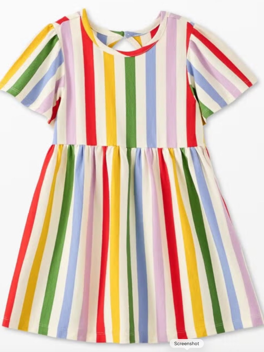 Hanna Andersson Rainbow Stripe Dress 2T